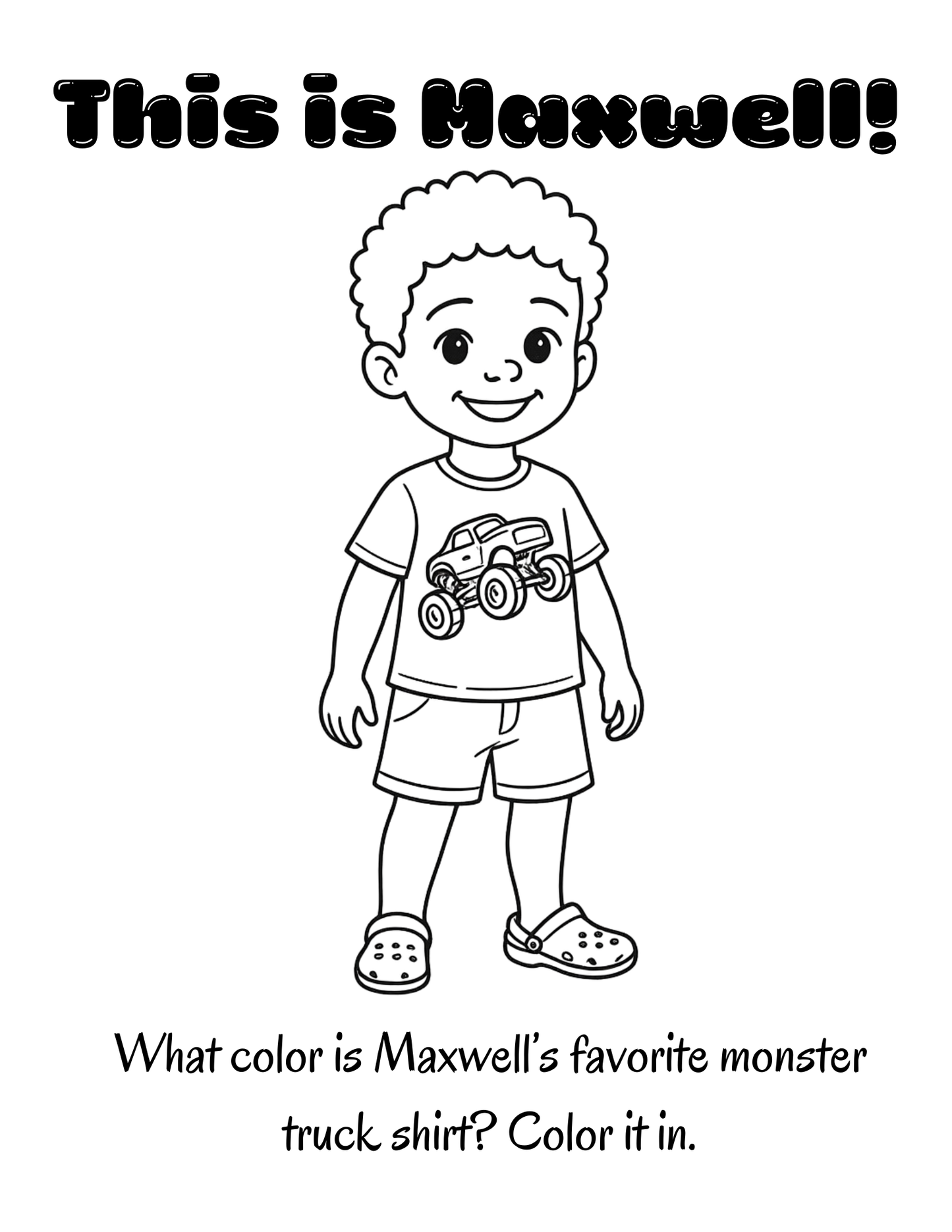 Maxwell's Last Day Home — Coloring Book (English)
