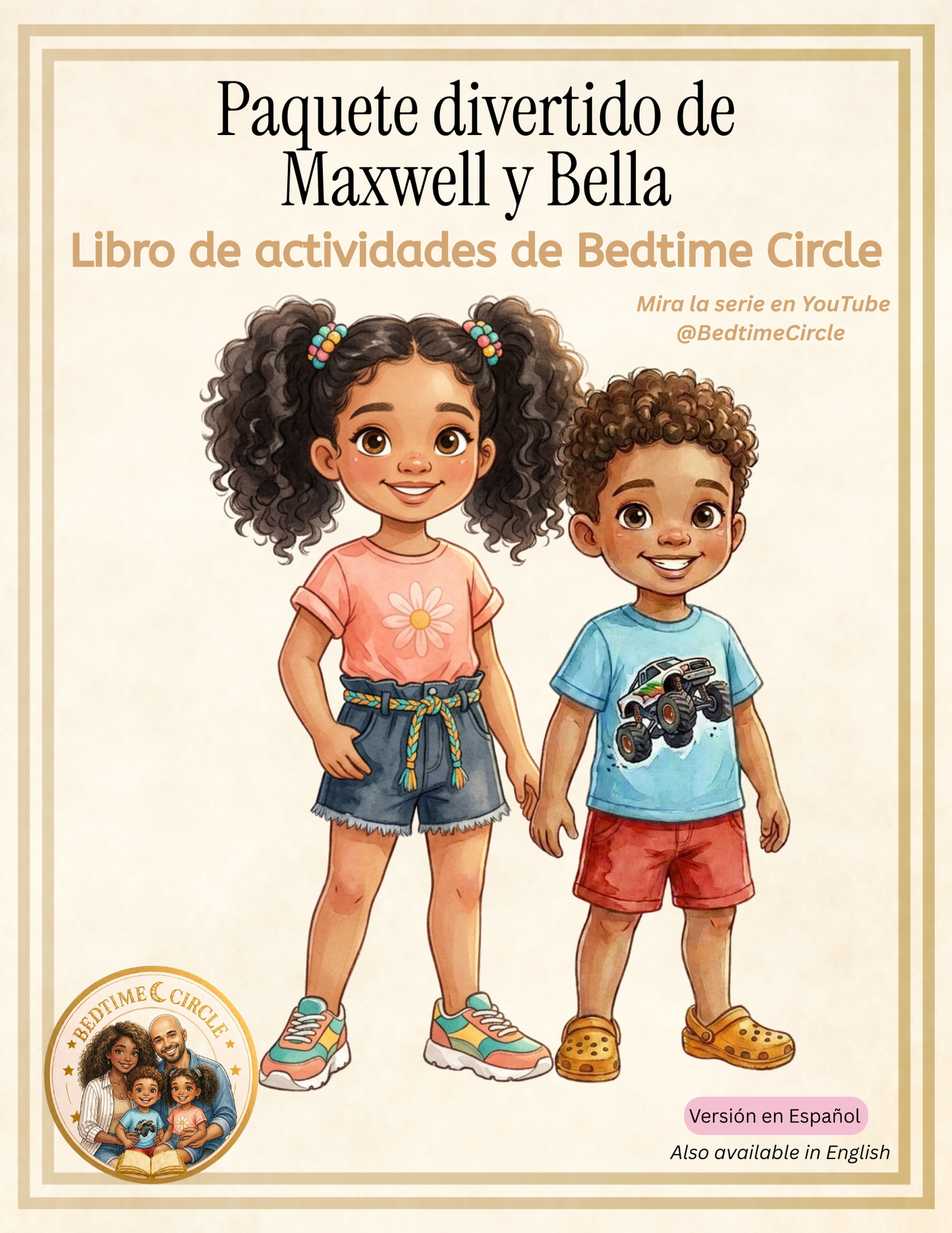 Paquete Divertido de Maxwell y Bella — Libro de Actividades (Español) | Bedtime Circle