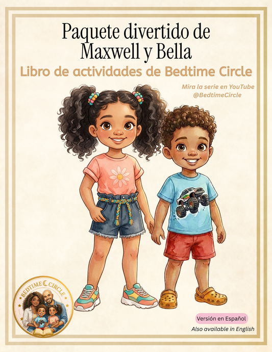 Paquete Divertido de Maxwell y Bella — Libro de Actividades (Español) | Bedtime Circle