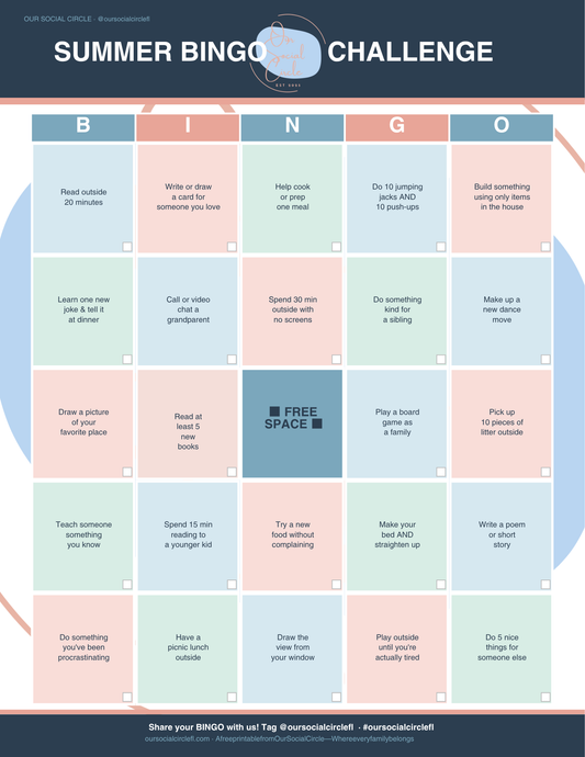 Summer Bingo Challenge