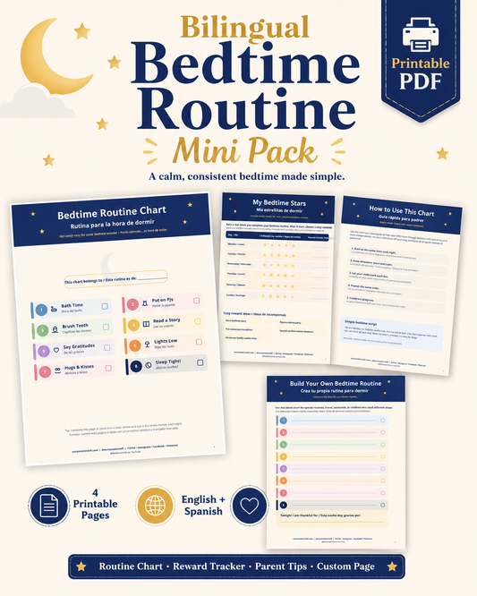 Bedtime Routine Mini Pack — Bilingual