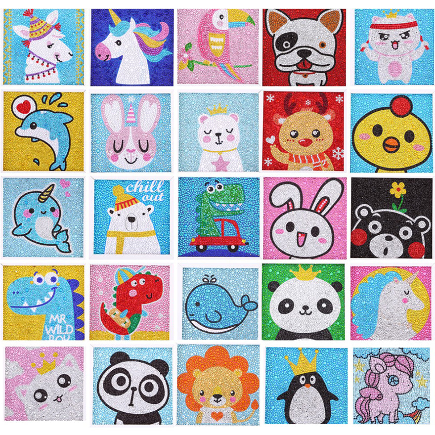 5D Diamond Painting Kit Kids DIY Full Drill Rhinestone Kits