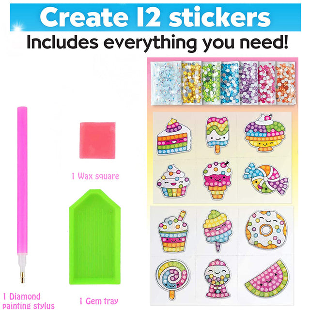 5D DIY Diamond Painting Stickers Kits For Kids Handmade Deco